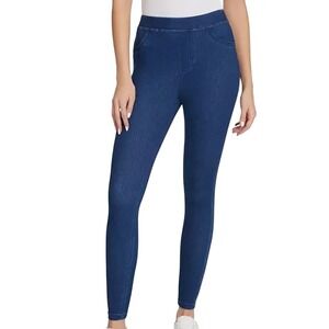 Nine West Denim Leggings Blue Elastic Waist Super‎ Soft Fabric XL Women Pull On